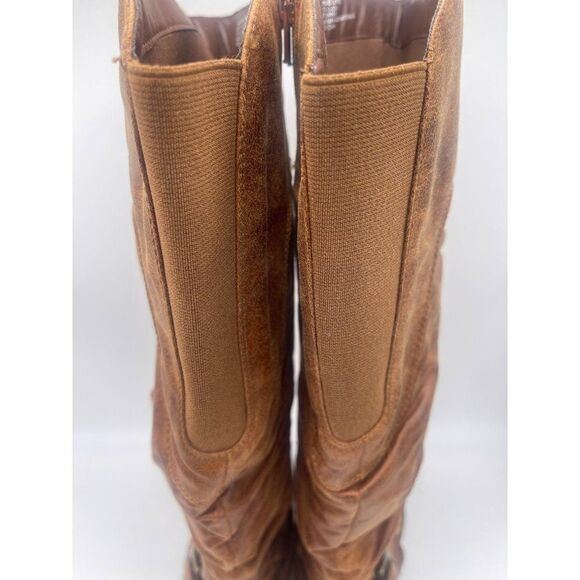 Baretraps Sheridan Brown Knee High Ruched Boots Size 8.5 - Picture 6 of 11